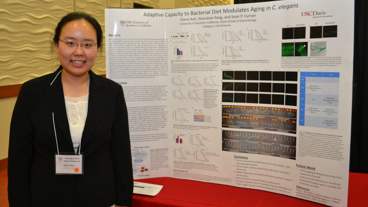 Gerontology Honors Student Elaine Roh wins 1st Prize in the University’s Undergraduate Symposium