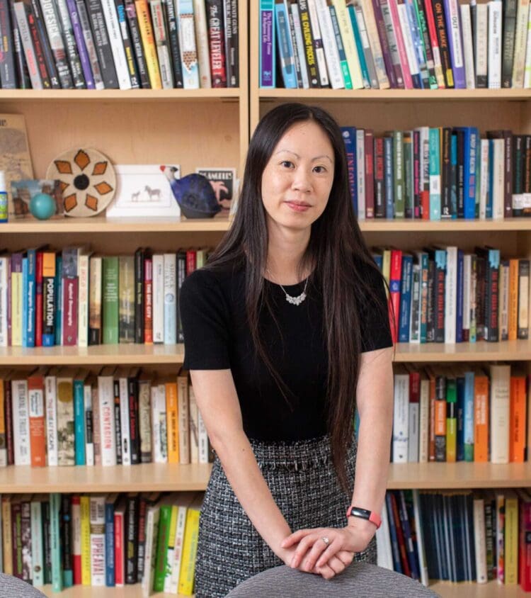 Portrait of Assistant Professor of Gerontology Jessica Ho by Stephanie Kleinman