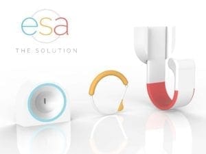 esa products of redesigned home lock, keyring, and handle