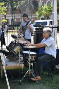 Members of the band the Fifth Dementia perform during International Day of Older Persons 2019