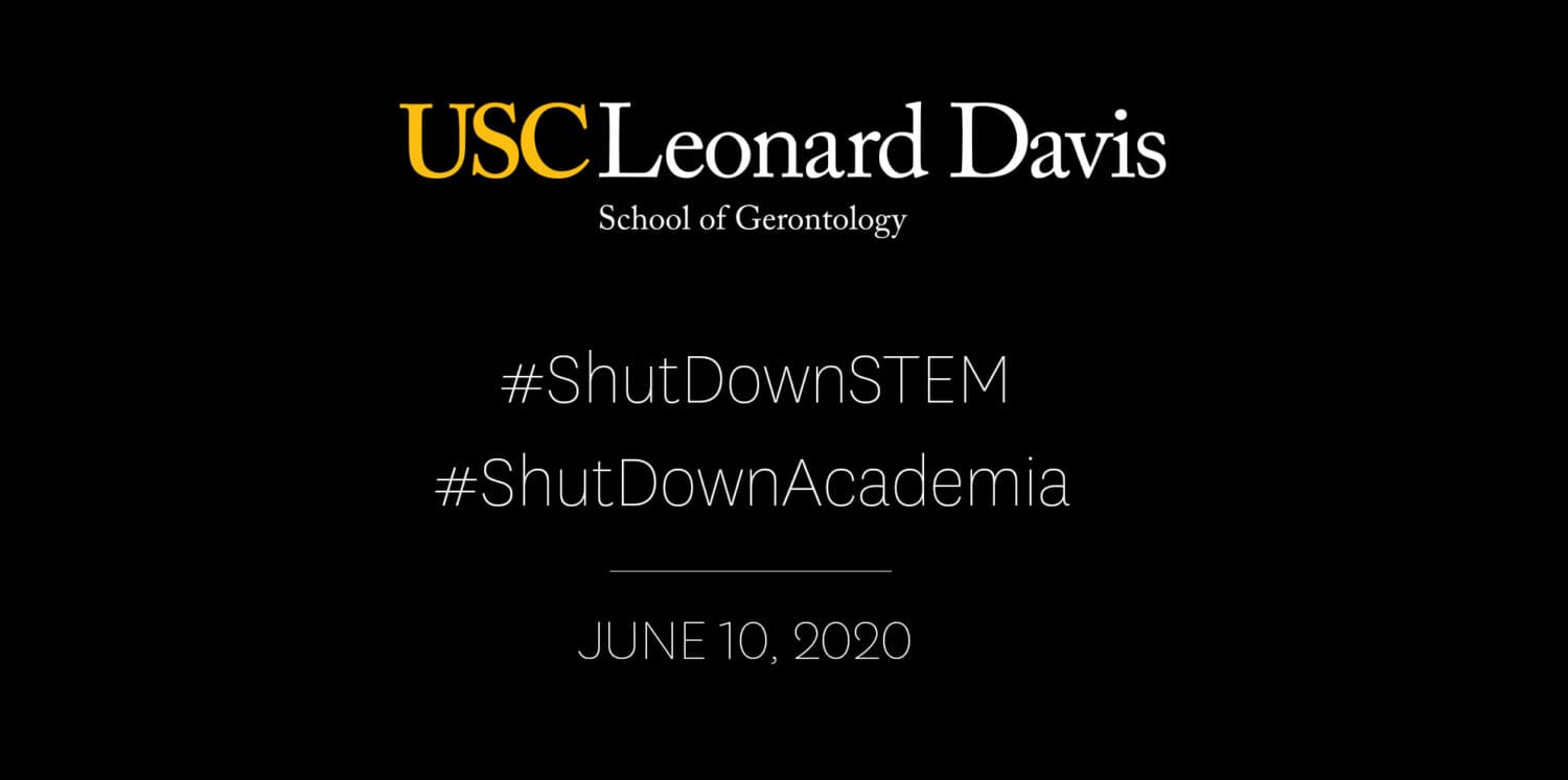 Flyer for #ShutDownStem #ShutDownAcademia
