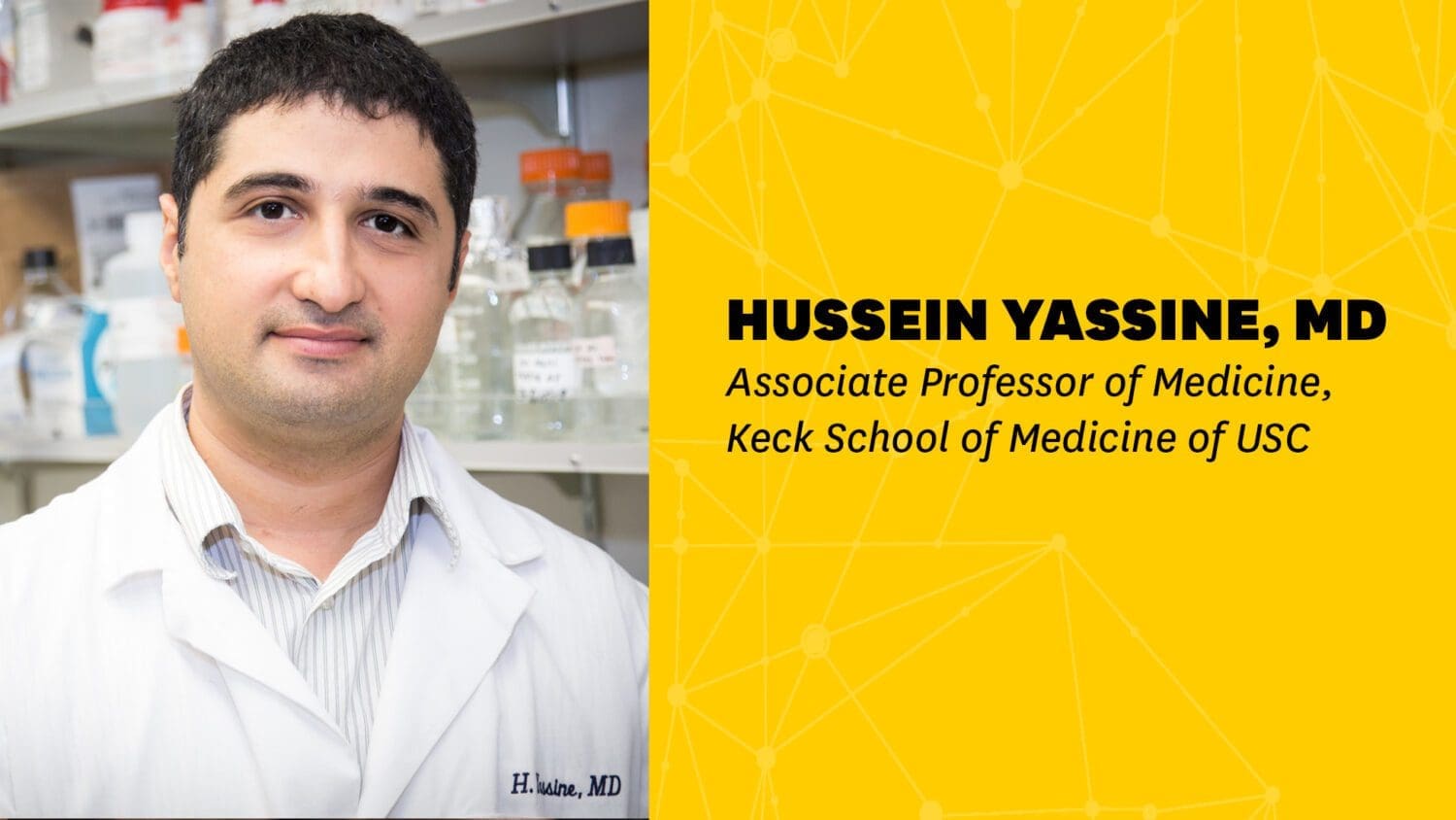 Headshot of Hussein Yassine with name and faculty title