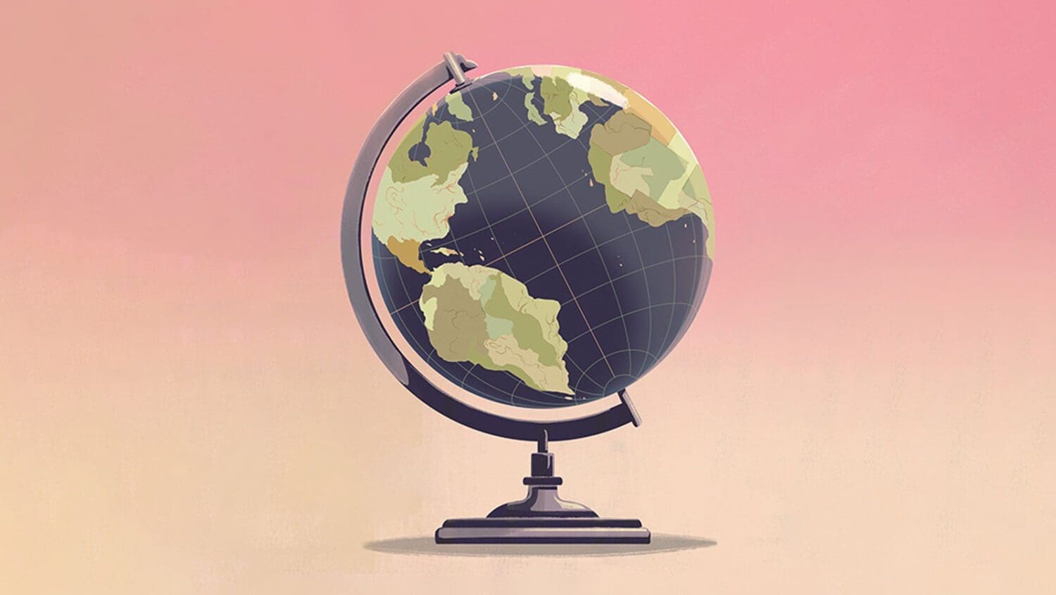 Globe illustration by Cornelia Li