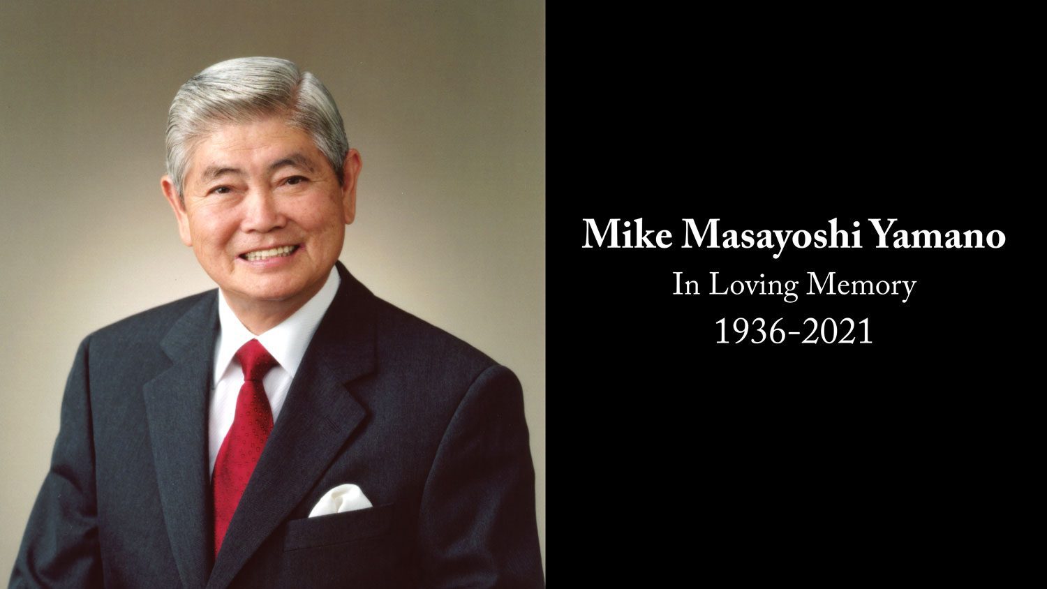 In Memoriam: Masayoshi “Mike” Yamano