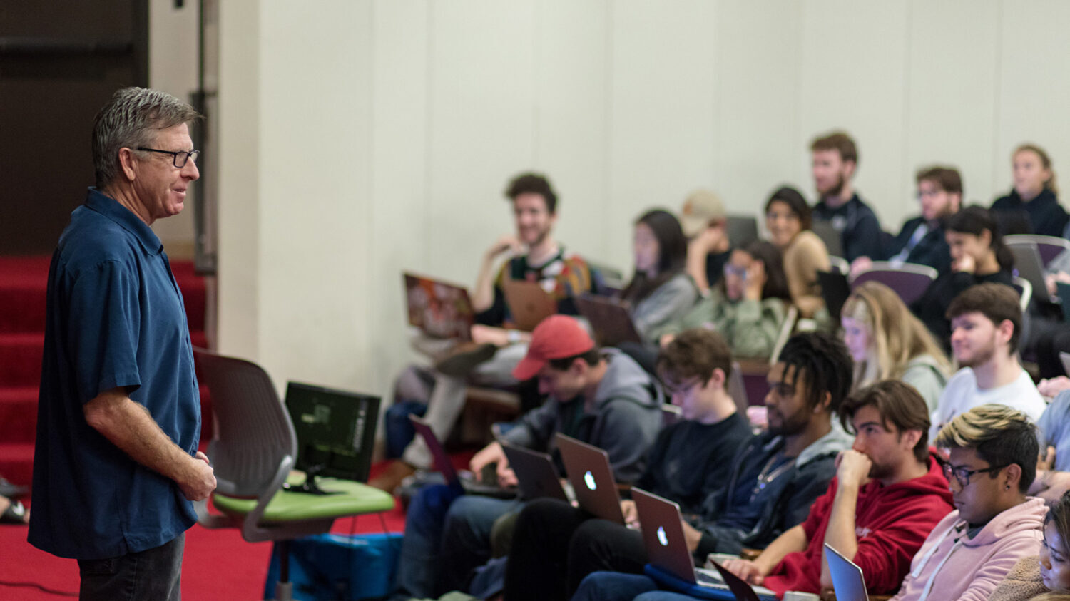 Photo of Professor John Walsh in lecture