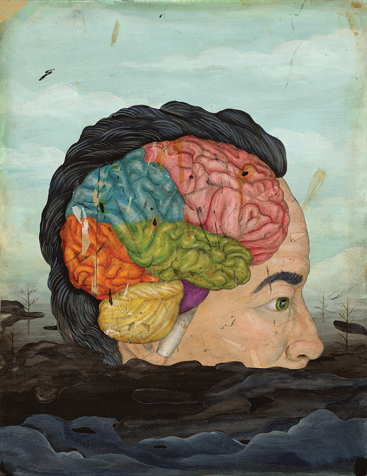 air pollution and the brain illustration by Jason Holley