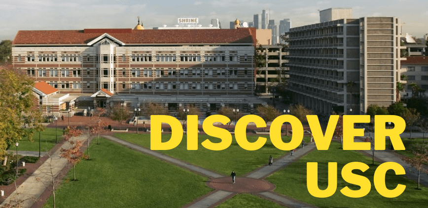 Banner for Discover USC showing the campus quad