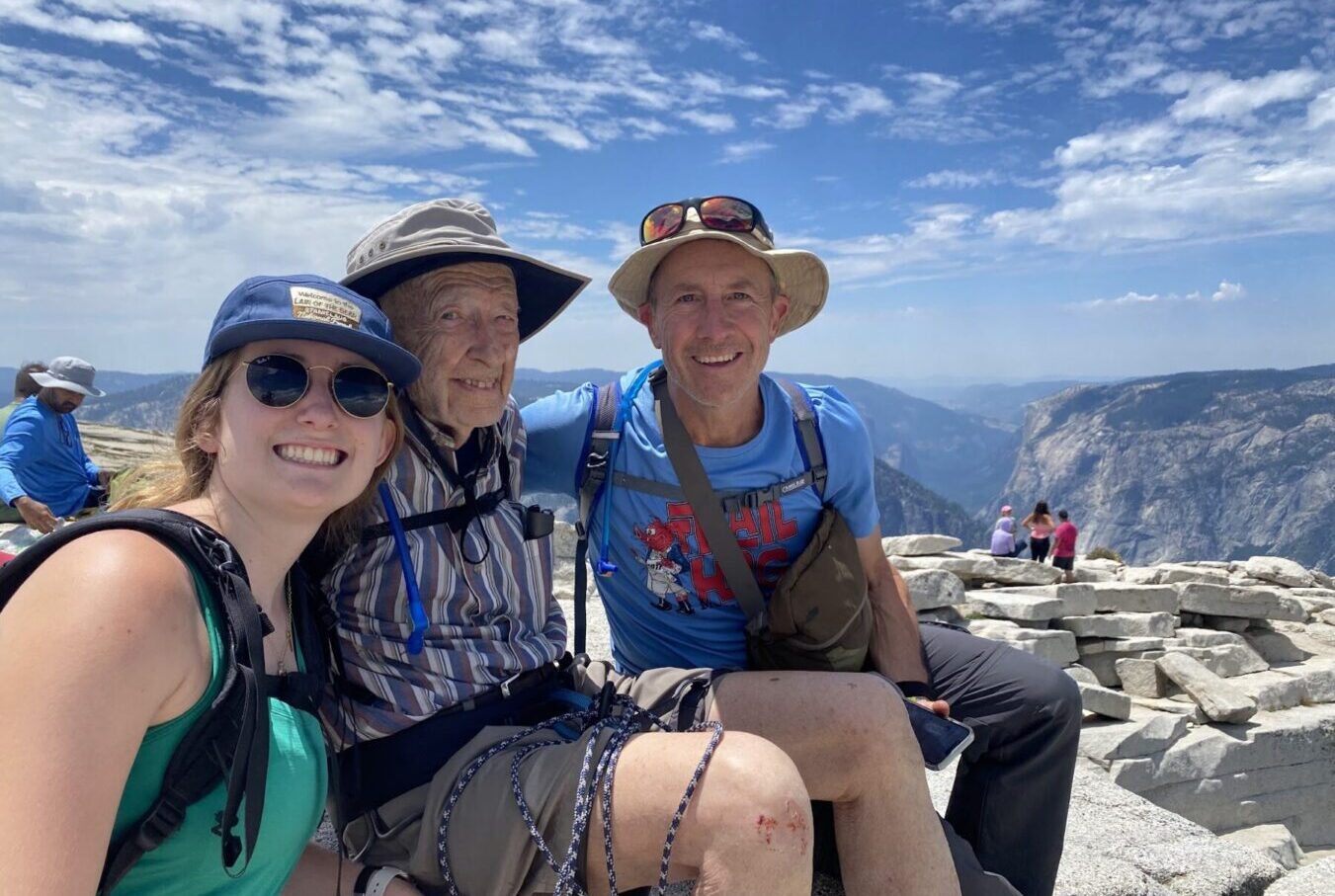 What did you do this summer? USC Leonard Davis student climbed Half Dome with her 93-year-old grandfather