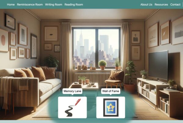 the Living Memory Home for Dementia Care Pairs (LMH-4-DCP) reminiscence room screenshot